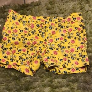 Floral jean short